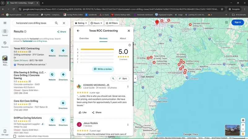 Google Maps Local search rankings verification details
