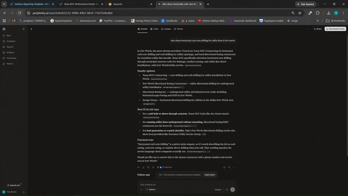 AI engine recommendation trail evidence